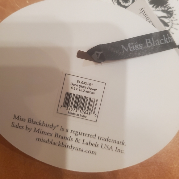 NWT Set of 2 Miss Blackbirdy Oven Mitts - Picture 3 of 3